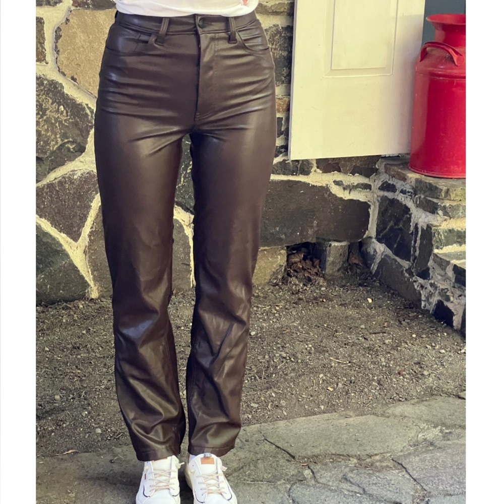 Abercrombie & Fitch Chocolate Leather Pants